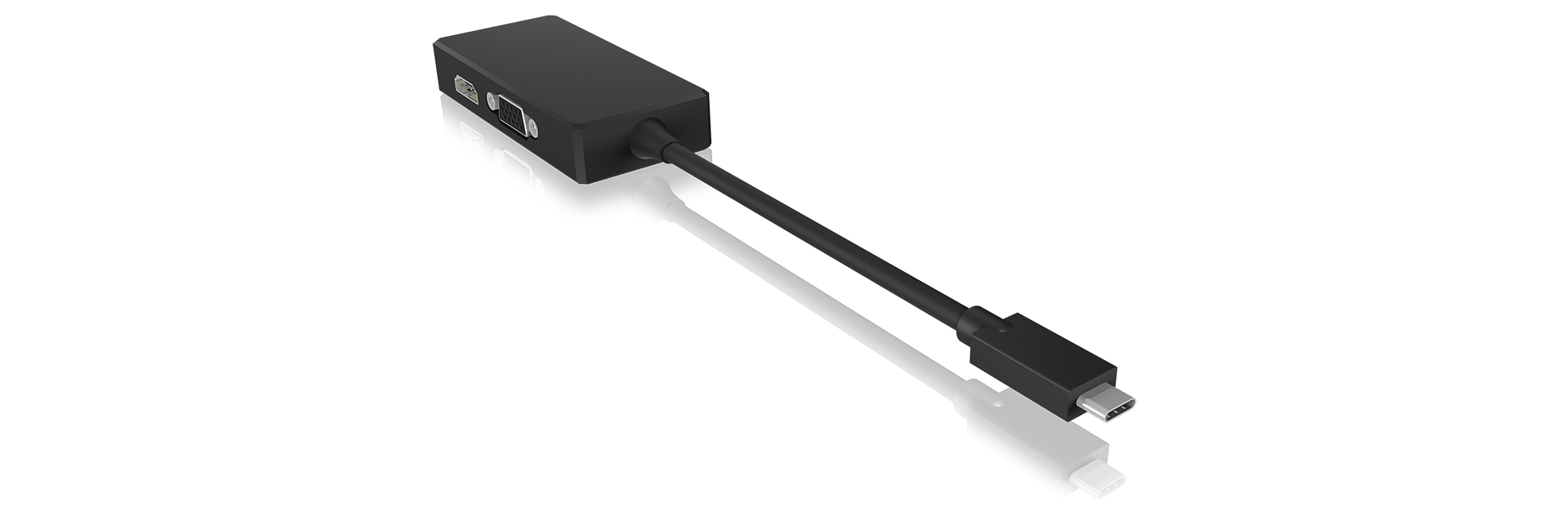 ICY BOX IB-DK2103-C USB graphics adapter Black – image 3