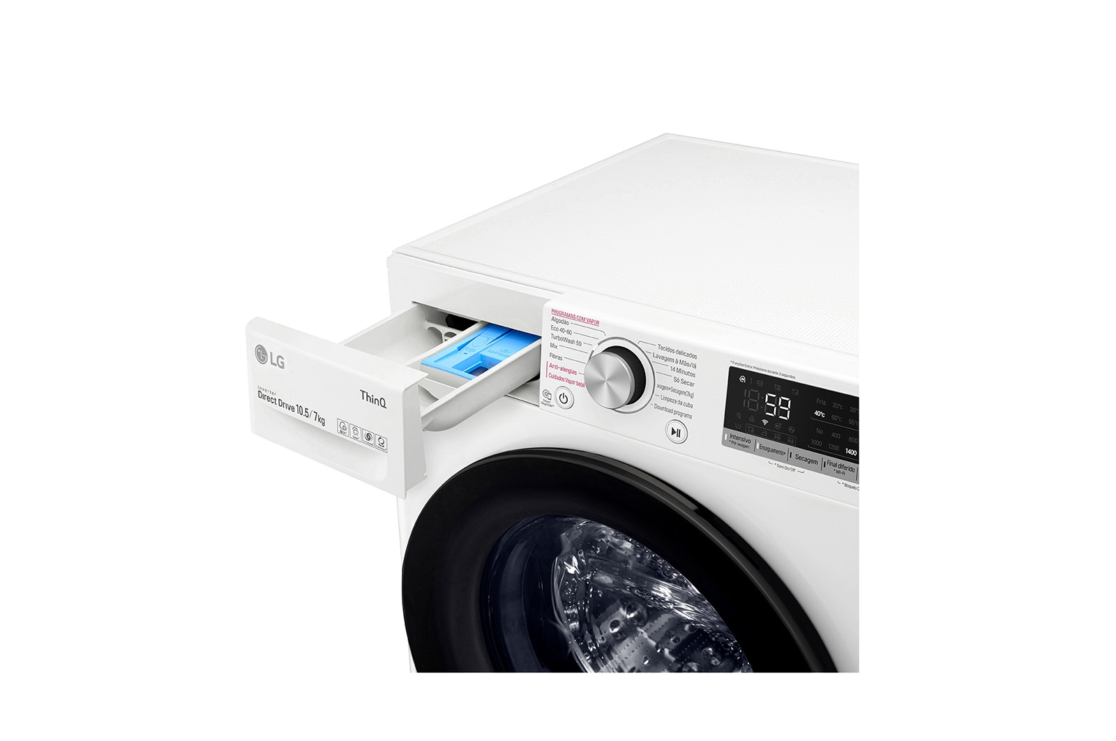 LG F4DV5010SMW washer dryer Freestanding Front-load White – image 5