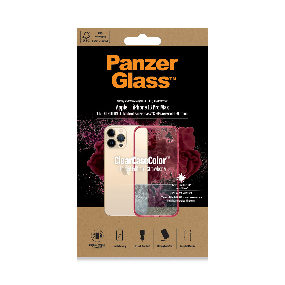 PanzerGlass ® ClearCaseColor™ iPhone 13 Pro Max - Strawberry – image 2