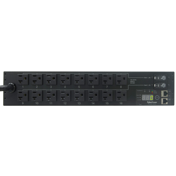 CyberPower PDU30MT16FNET power distribution unit (PDU) 16 AC outlet(s) 2U Black – image 3