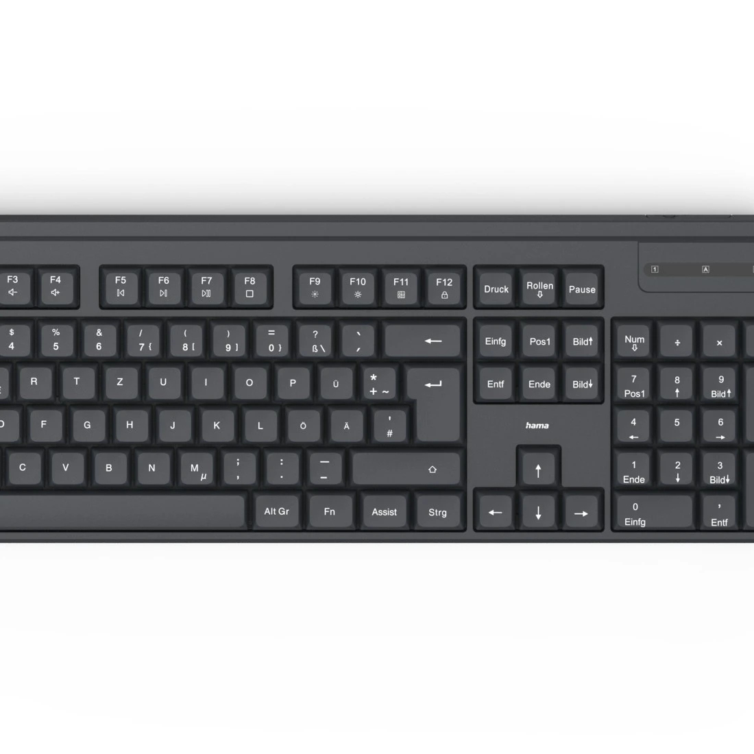 Hama WKM-100 keyboard Mouse included Home/Office RF Wireless QWERTZ Swiss Black – image 6