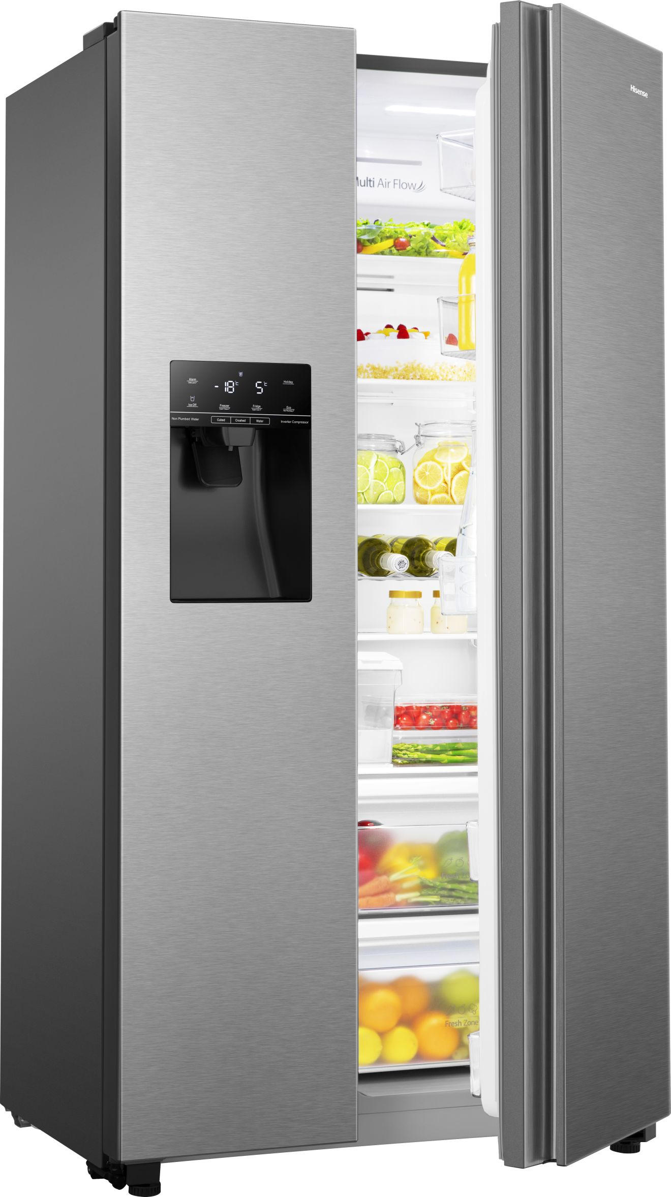 Hisense RS694N4TIE side-by-side refrigerator Freestanding – image 4