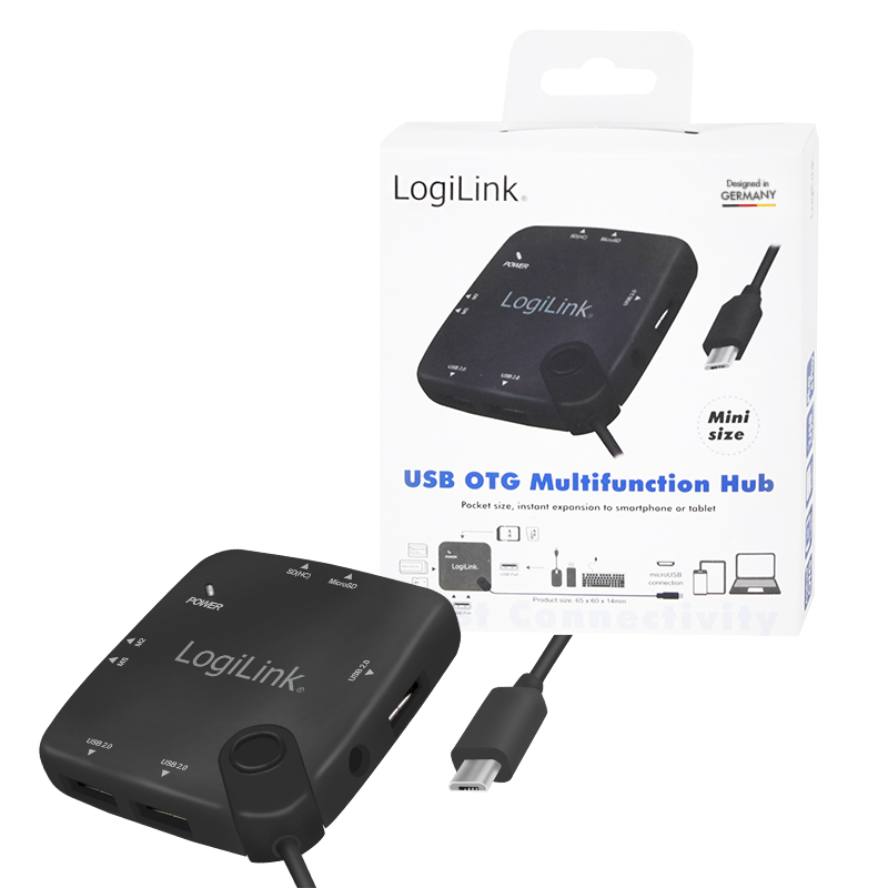 LogiLink UA0345 interface hub USB 2.0 Micro-B 480 Mbit/s Black – image 9
