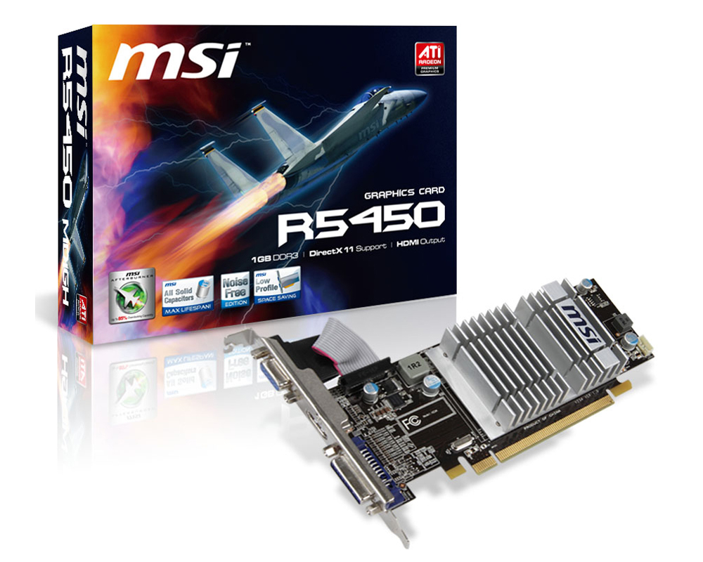 MSI R5450-MD1GD3H/LP AMD Radeon HD5450 – image 1