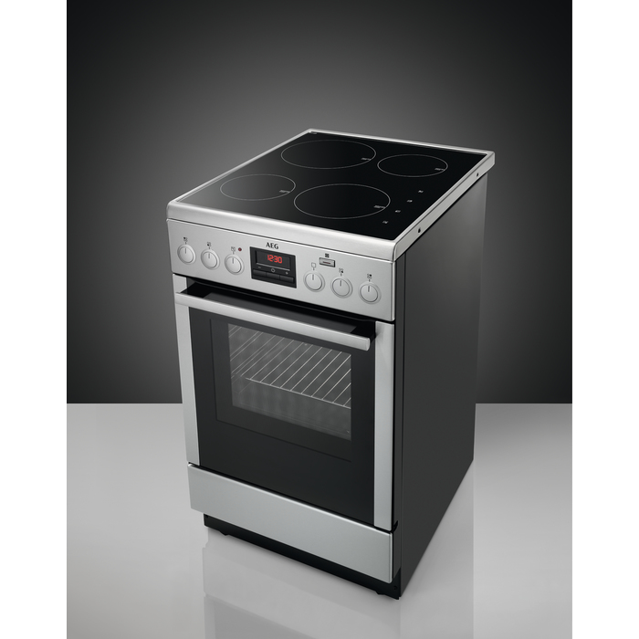 AEG CIB56400BX Freestanding cooker Electric Zone induction hob Black, Stainless steel – image 4