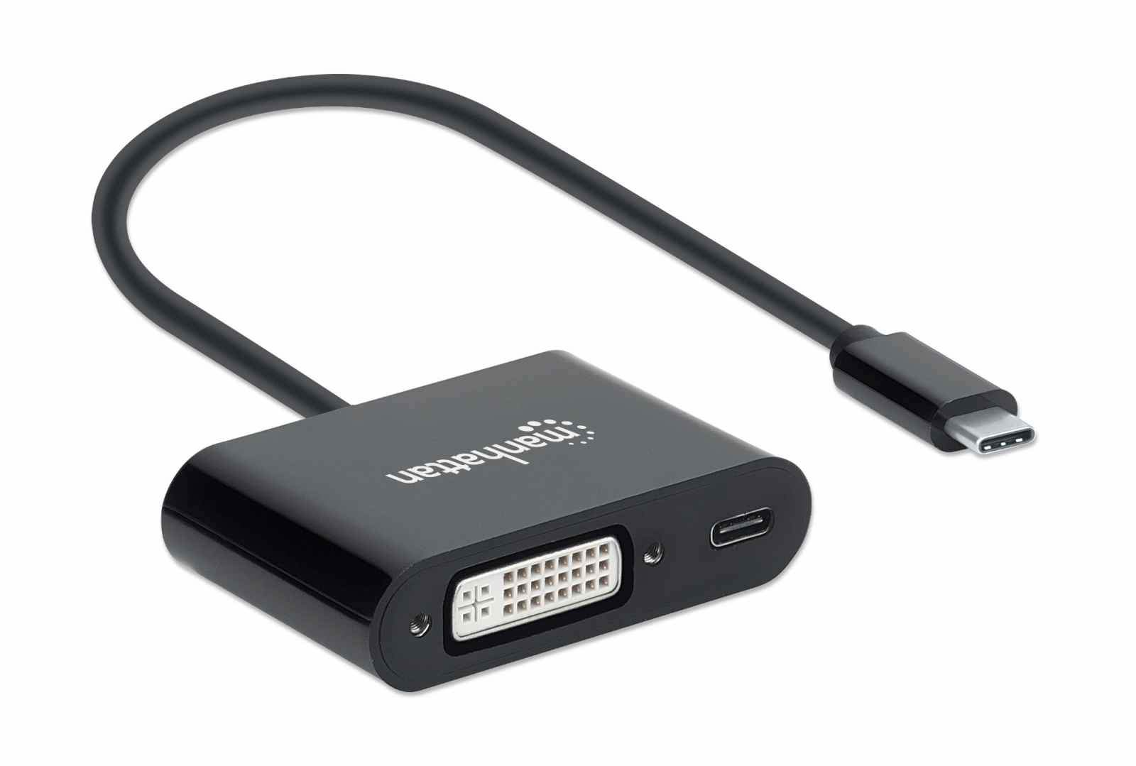 Manhattan USB-C to DVI-I and USB-C (inc Power Delivery), 1080p@60Hz – image 3