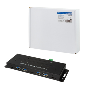 LogiLink UA0319 interface hub USB 3.2 Gen 2 (3.1 Gen 2) Type-C 10000 Mbit/s Black – image 7