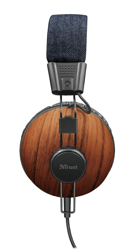Trust Noma Headset Wired Head-band Calls/Music Black, Brown – image 3