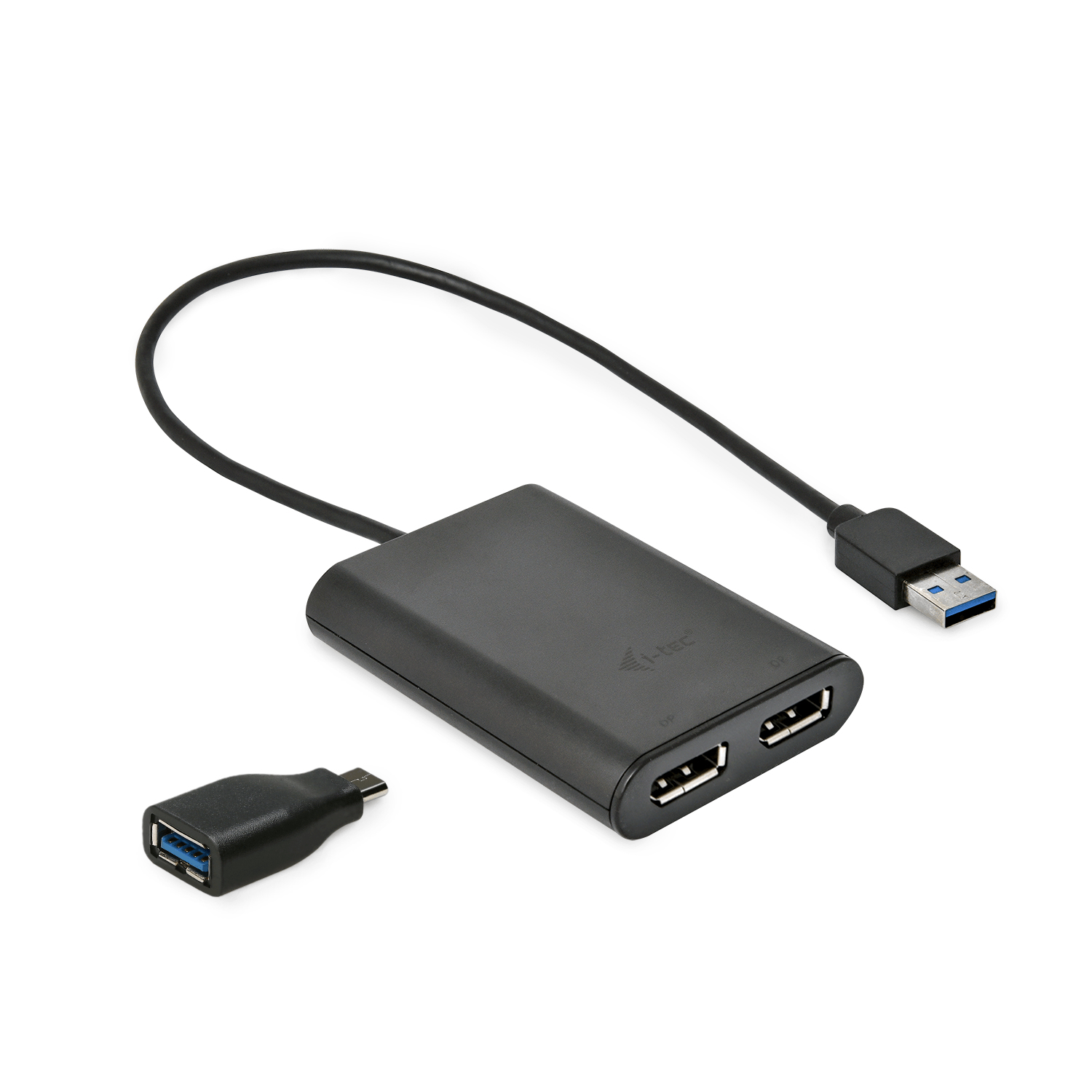 i-tec USB 3.0 / USB-C Dual 4K DP Video Adapter – image 2