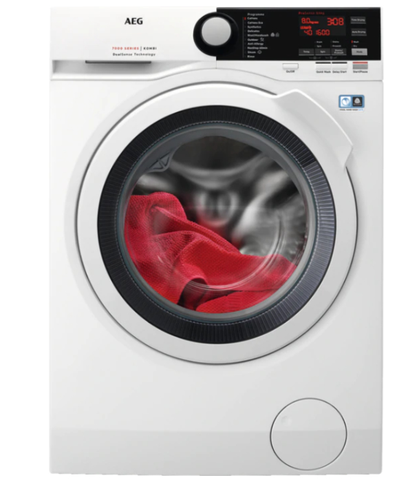 AEG L7WEE861R washer dryer Freestanding Front-load White