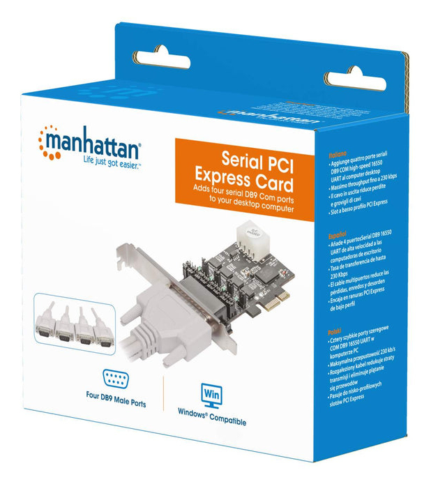 Manhattan 169950 interface cards/adapter Internal Serial – image 2