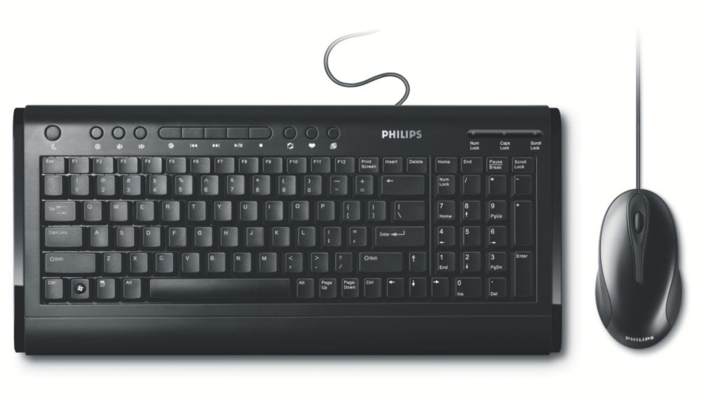 Philips SPT3700BC USB 800 DPI Wired multimedia desktop