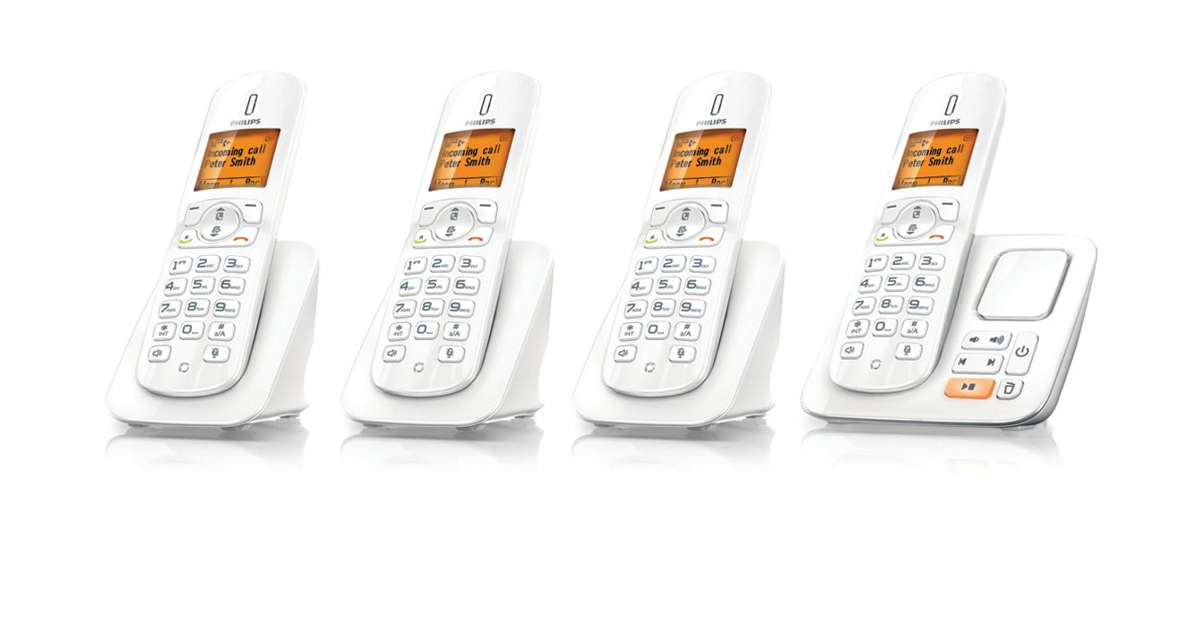 Philips BeNear Cordless phone with answering machine CD2854W/NL