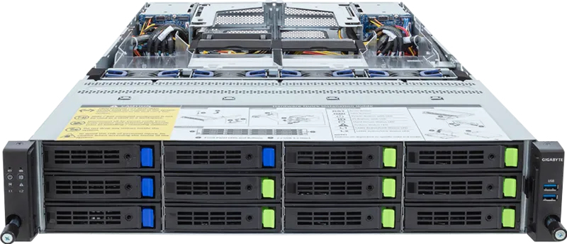 GIGABYTE R283-Z97-AAF1 LGA 6096 Rack (2U) Black, Steel – image 2