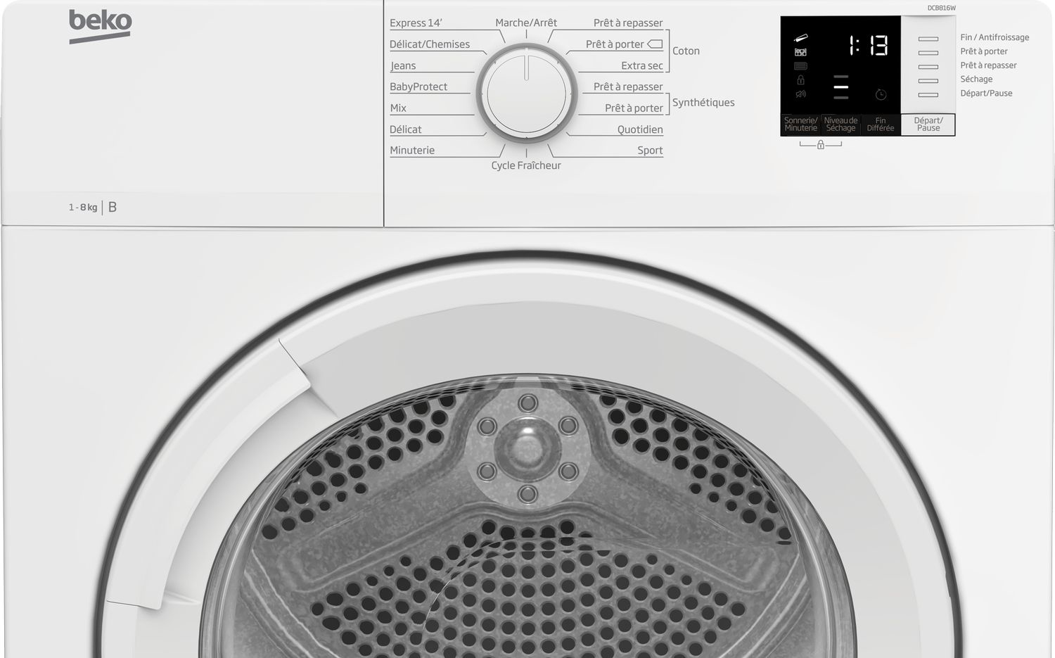 Beko DCB816W tumble dryer Freestanding Front-load – image 6