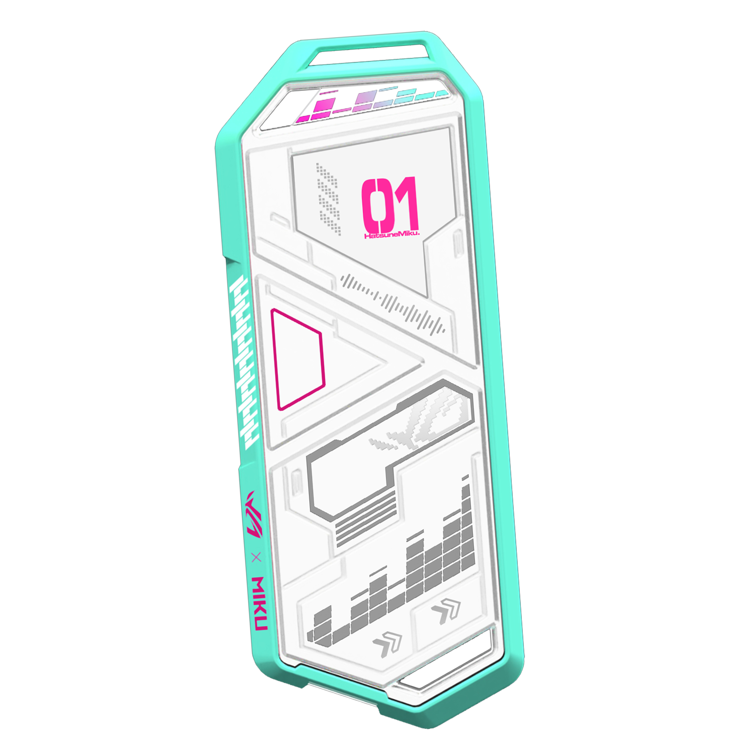 ASUS ROG Strix Arion Hatsune Miku Edition Box esterno SSD Bianco M.2