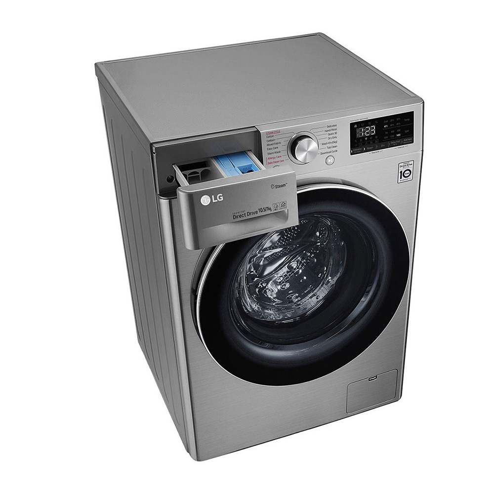 LG F4V5RGP2T washer dryer Freestanding Front-load Stainless steel – image 9