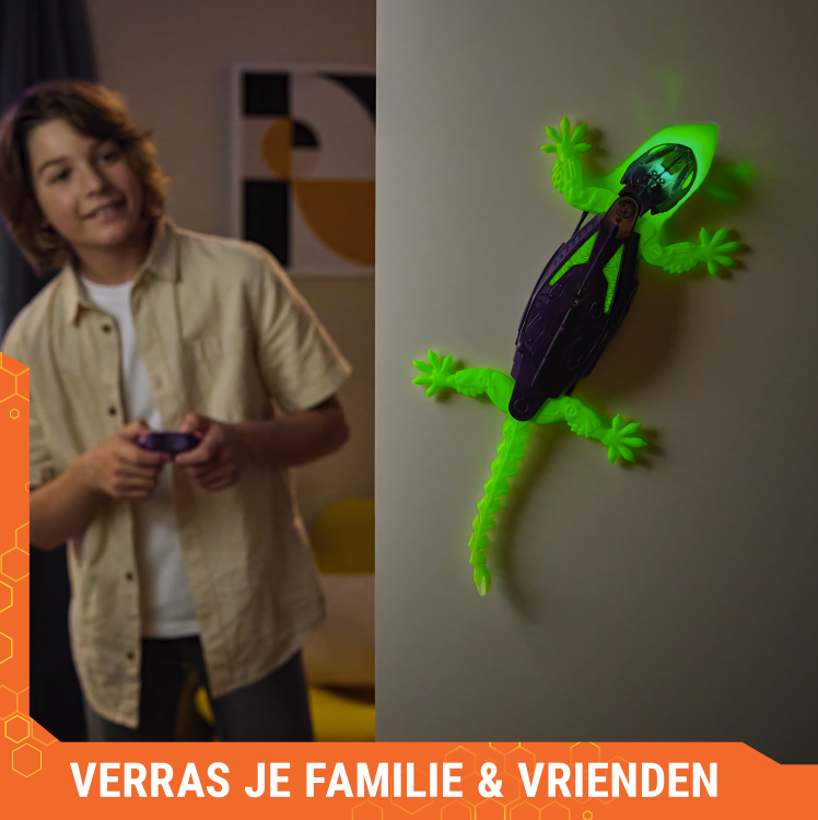 Spin Master HEX BOTS Glow-in-the-Dark Gecko, Rechargeable Remote Control Robot Kids Toys, Climbs up Walls for Prank Toys & Games, RC Robot for Boys & Girls Ages 4 & Up – image 5
