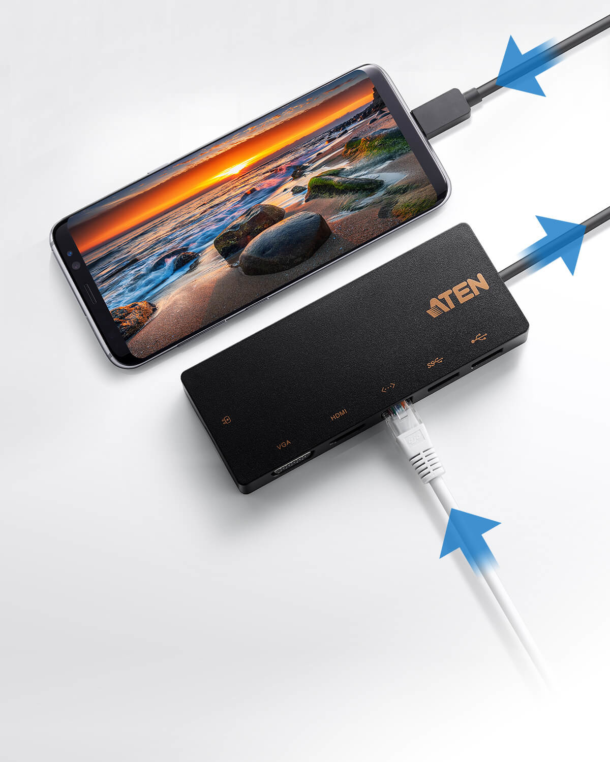 ATEN UH3236 Wired USB 3.2 Gen 1 (3.1 Gen 1) Type-C Black – image 6
