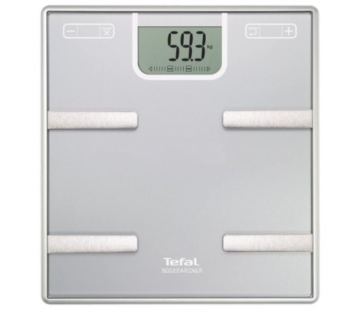 Tefal BM6000V0 personal scale Square Silver Electronic personal scale