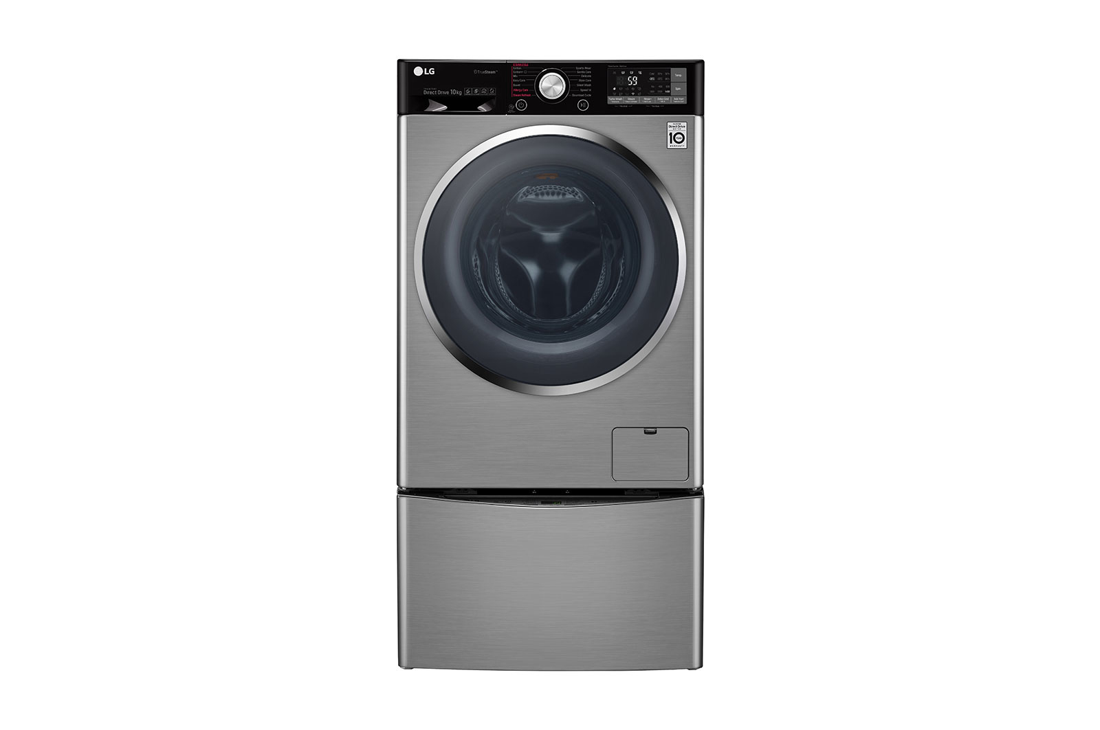 LG F4J9VHP2TD/F8K5XNK4 washer dryer Freestanding Front-load Grey