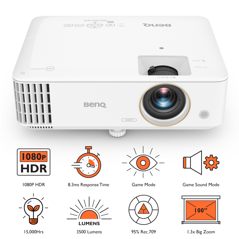 BenQ TH685 Standard throw projector 3500 ANSI lumens DLP WUXGA (1920x1200) White – image 9