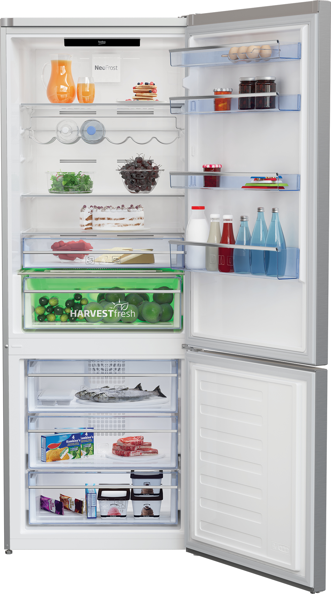 Beko RCNE560E60ZXPN fridge-freezer Freestanding – image 3
