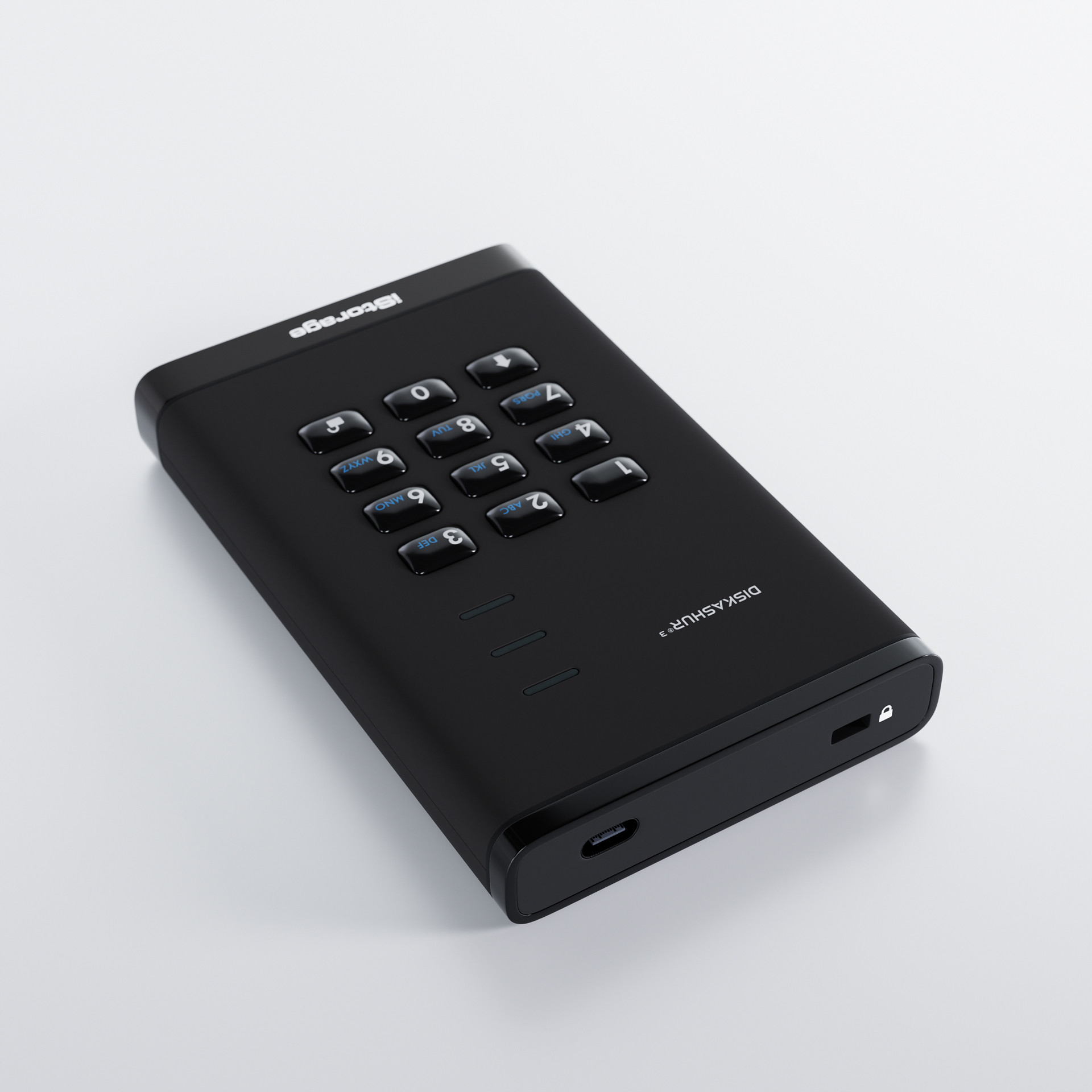 iStorage diskAshur³ SSD 512GB Black | Secure Portable Solid State Drive | FIPS 140-3 Level 3 Complaint |Common Criteria EAL 5+ | PIN protected | AES-XTS 256-bit hardware encryption | GDPR, TAA Compliant | Dust/Water Resistant | image 4
