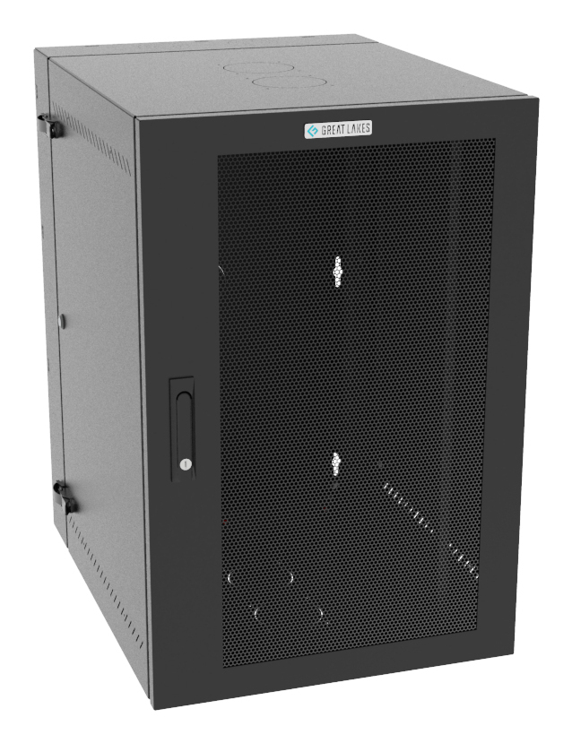 Vertiv VR Rack GL36WMCMM-B-SH-00-00 rack cabinet 19U Wall mounted rack Black – image 1