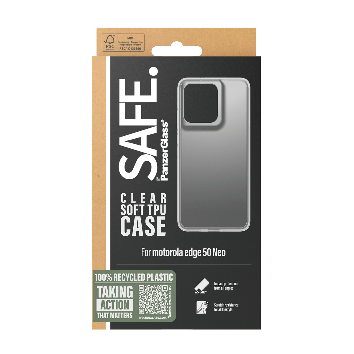 PanzerGlass SAFE. by PanzerGlass® TPU Case Transparent Motorola edge 50 Neo – image 3