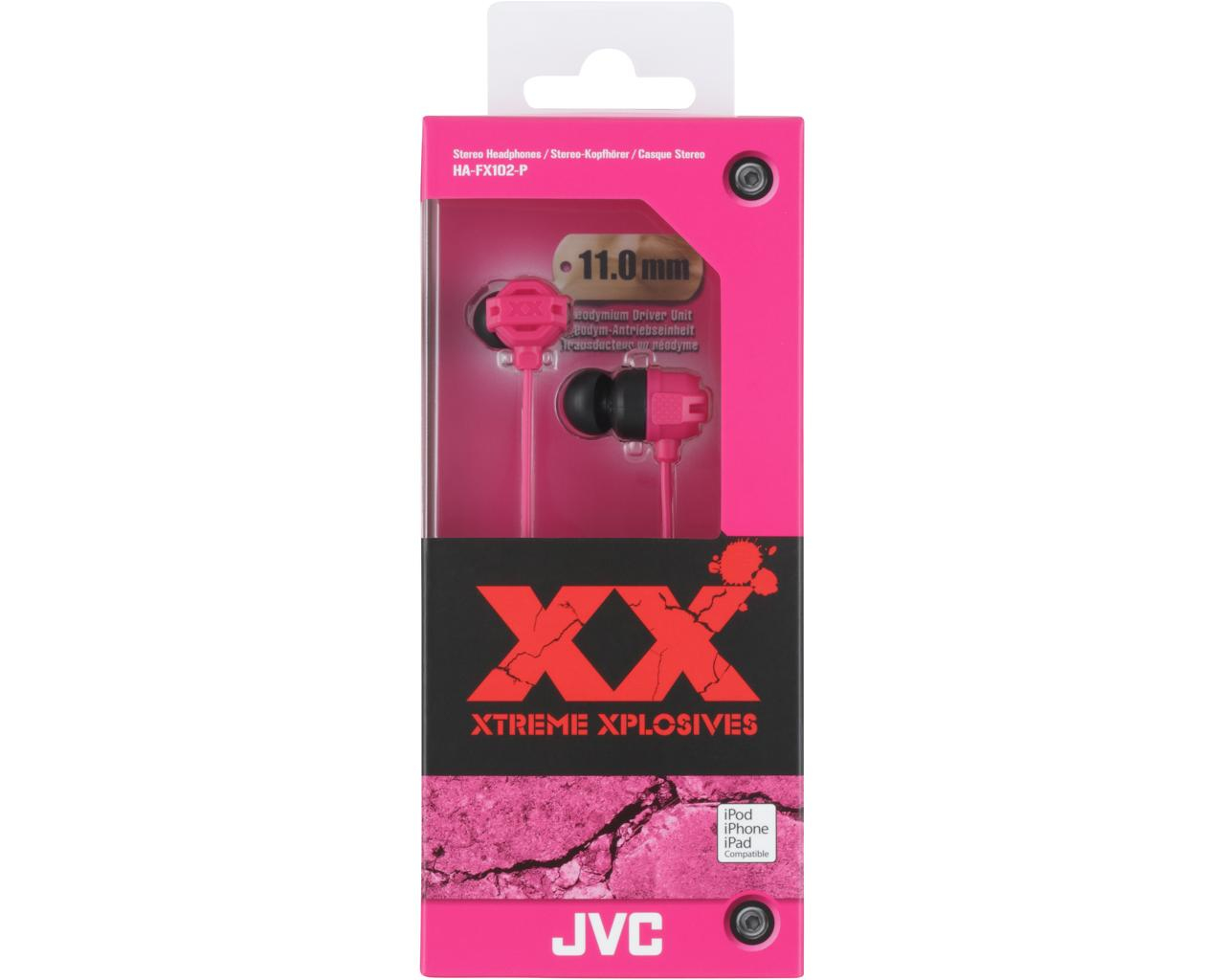 JVC HA-FX102-P-E XTREME XPLOSIVES Series Headphones – image 2