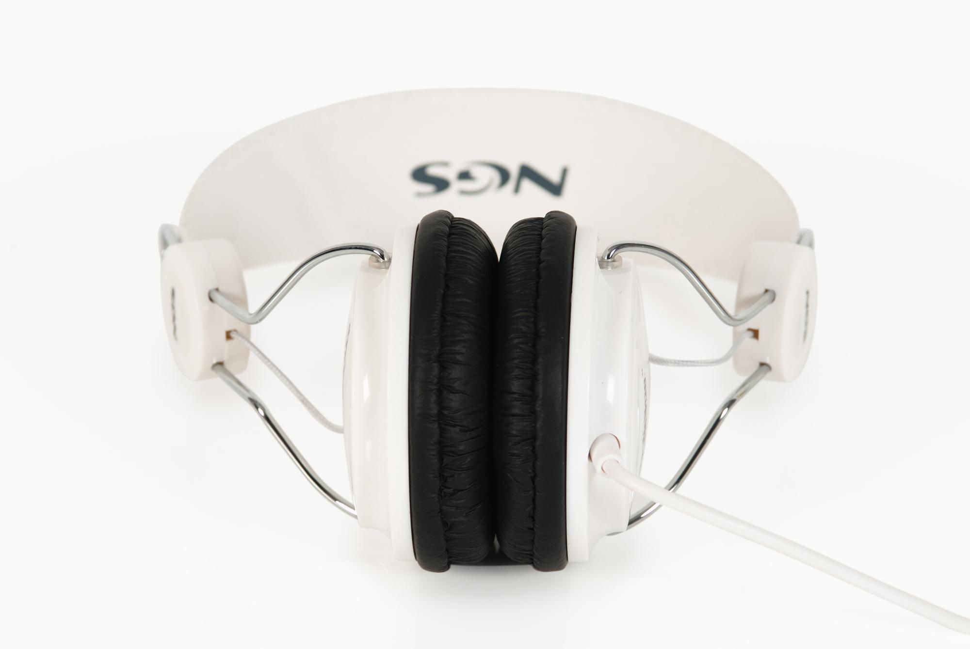 NGS Snowflake Headphones Wired Black, White – image 4