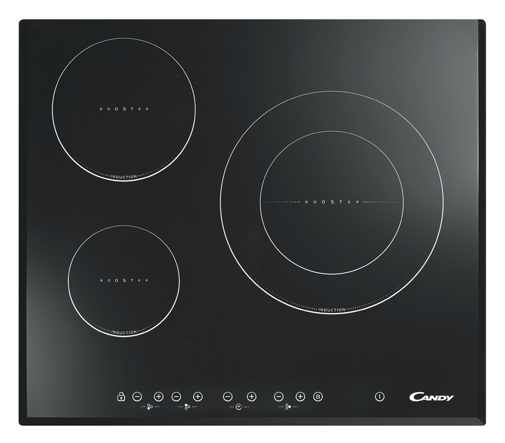 Candy CIE3640B3 hob Black Built-in Zone induction hob 3 zone(s)