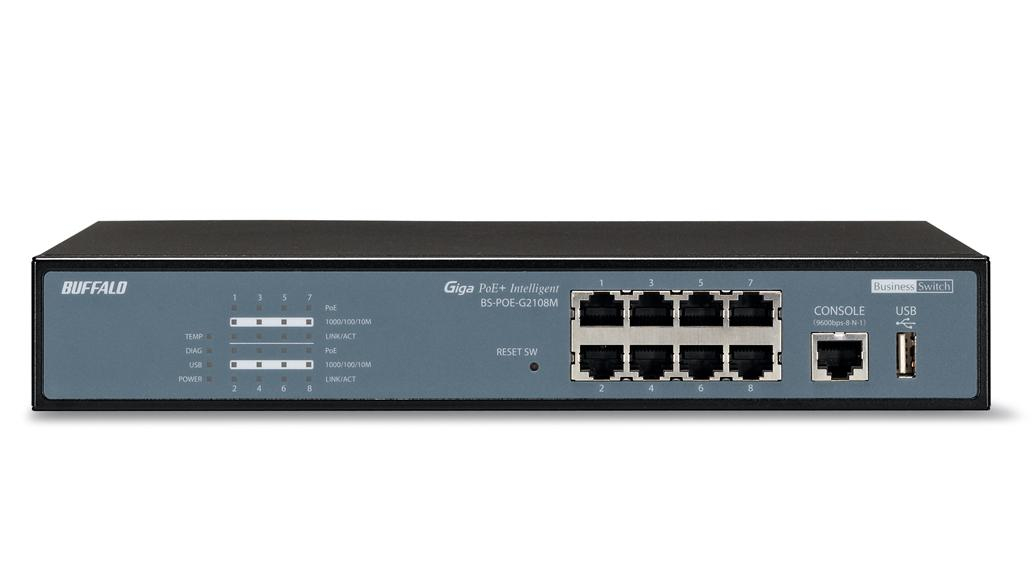 Buffalo BS-POE-G21M L2 Gigabit Ethernet (10/100/1000) Power over Ethernet (PoE) 1U Black – image 6