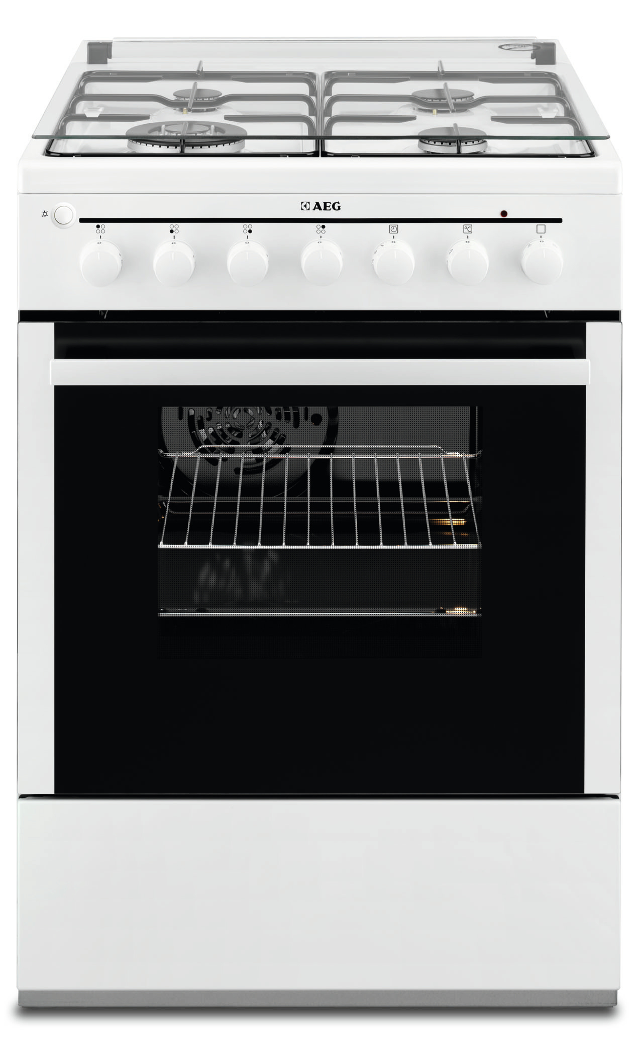 AEG 41886GT-WN Freestanding cooker Electric Gas Black, White – image 1