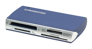 Manhattan 175883 card reader USB 2.0 Blue – image 5
