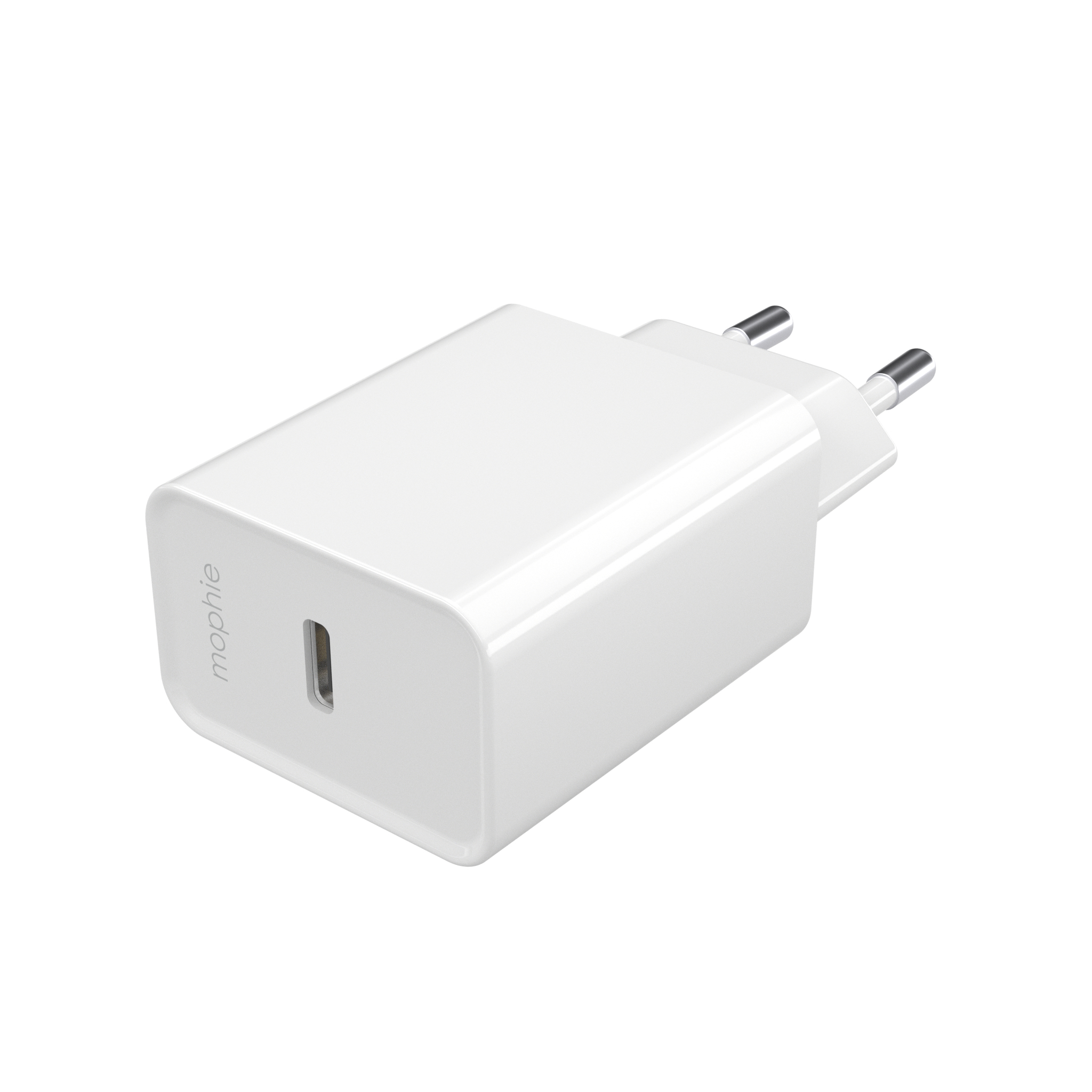 mophie essentials 20W USB-C PD wall adapter Universel Blanc Secteur Charge rapide Intérieure