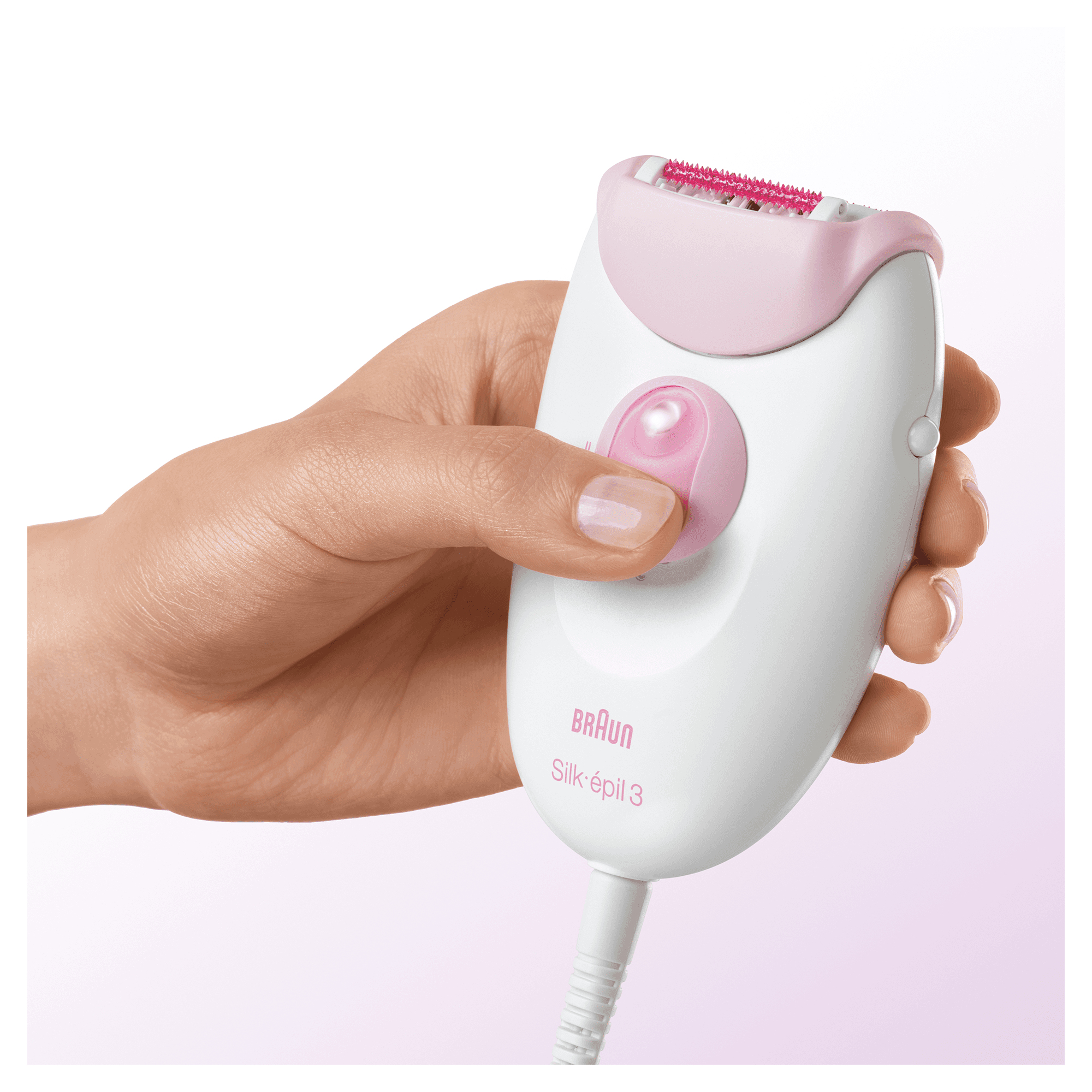 Braun Silk-épil 3 81647001 epilator 20 tweezers White, Rose – image 4