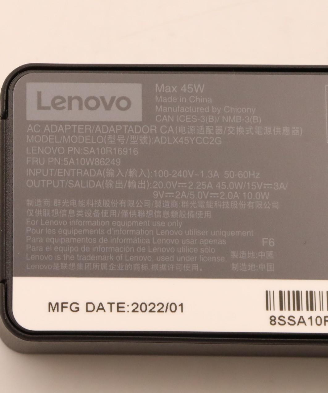 Lenovo 5A10W86249 power adapter/inverter Indoor – image 8