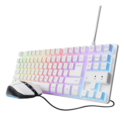 Trust 25795 keyboard Mouse included Gaming USB QWERTY Italian White – image 1