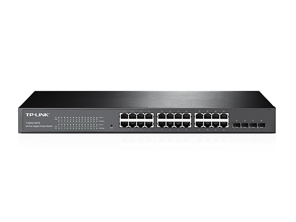 TP-Link JetStream 24-Port Gigabit Smart Network Switch with 4 SFP Slots