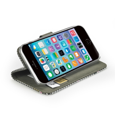 Celly PDPAGEIPH6PK mobile phone case Folio Grey, Pink – image 2