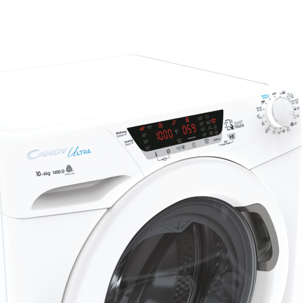 Candy Ultra HCUW4106TWME/1-S washer dryer Freestanding Front-load White – image 4