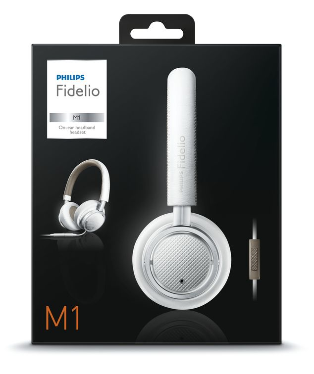 Philips Fidelio M1WT/28 headphones/headset Wired Head-band Beige, White – image 2