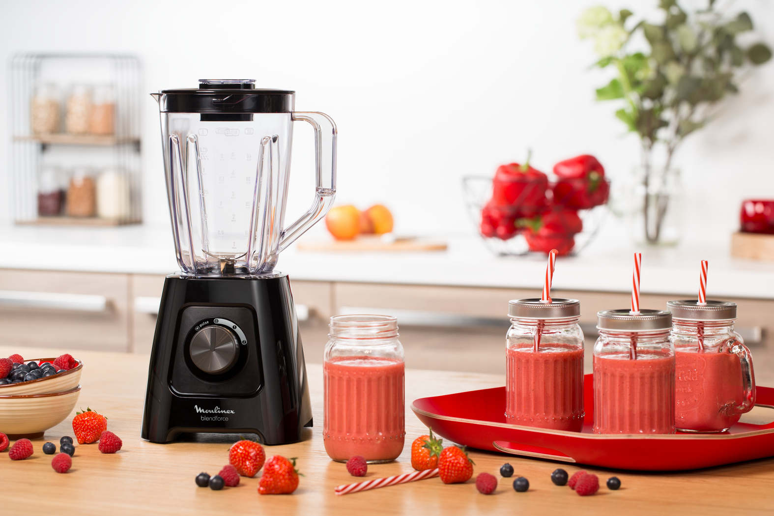 Moulinex LM425 1 L Tabletop blender 600 W Black – image 3