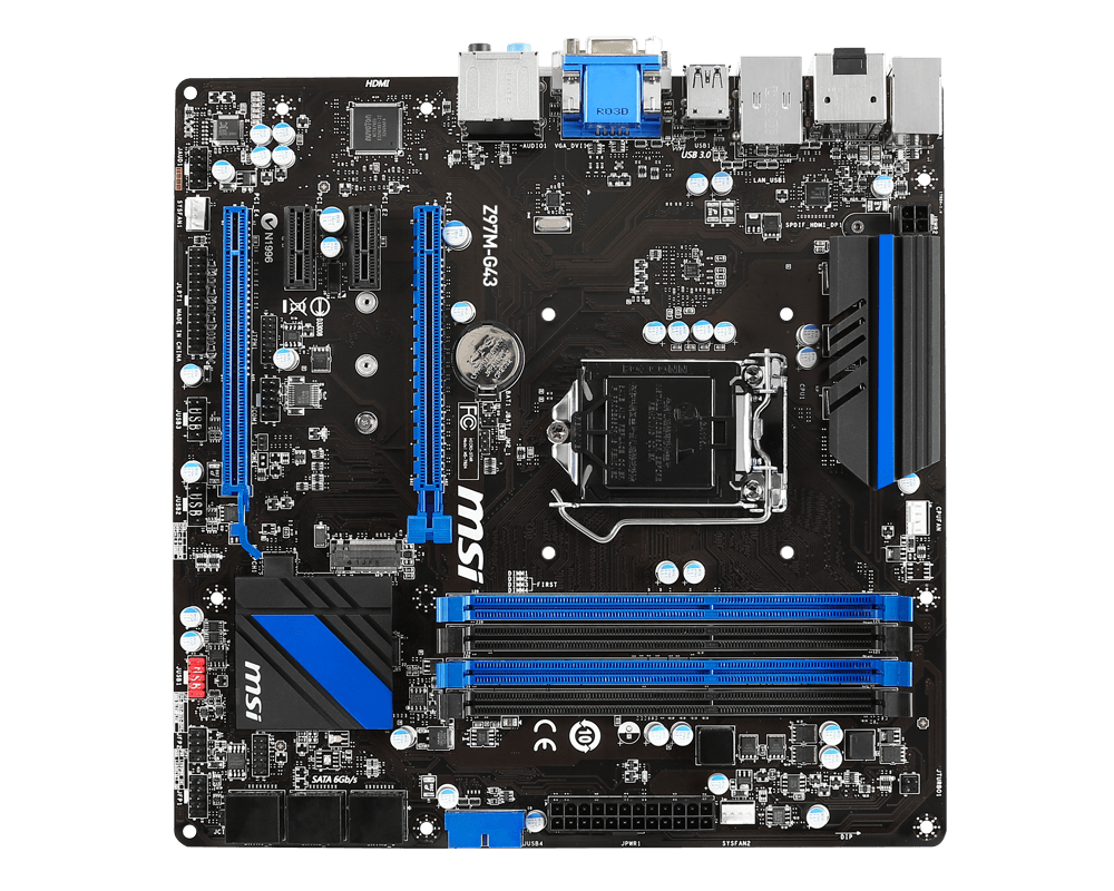 MSI Z97M-G43 Intel® Z97 LGA 1150 (Socket H3) micro ATX