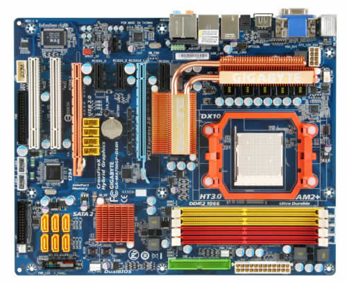 GIGABYTE GA-MA790GP-DS4H motherboard AMD 790GX Socket AM2 ATX – image 1
