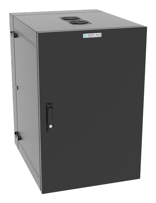 Vertiv VR Rack GL36WMCMS-B-SC-AF-CM rack cabinet 19U Wall mounted rack Black – image 1