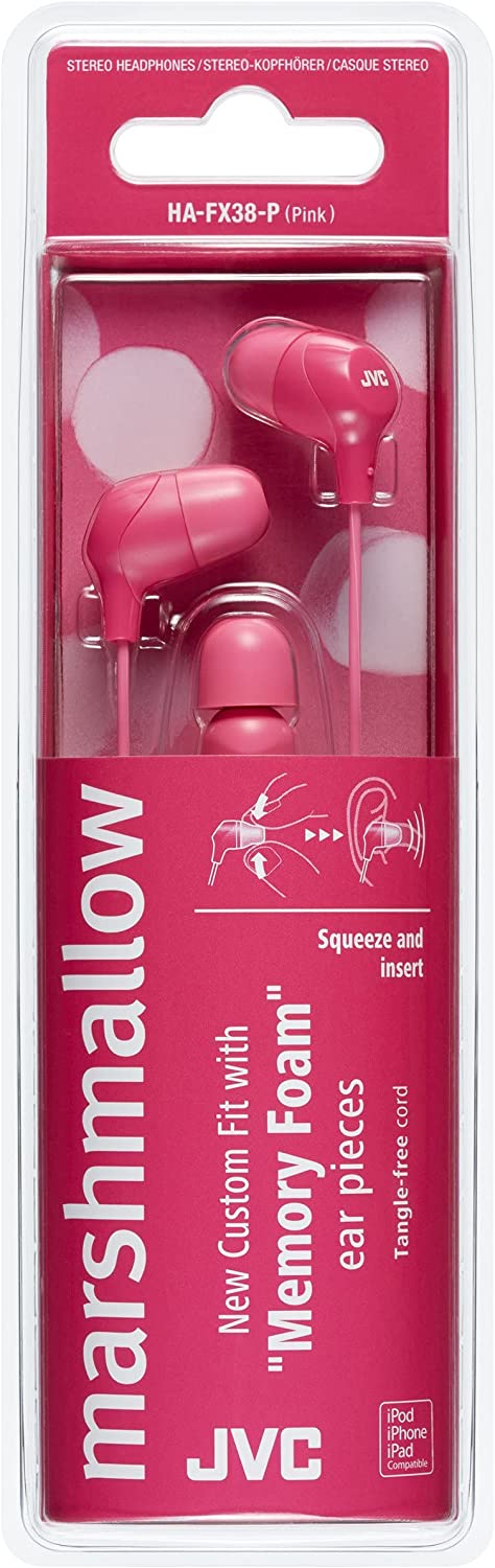 JVC HA-FX38-P headphones/headset Wired In-ear Music/Everyday Pink – image 2