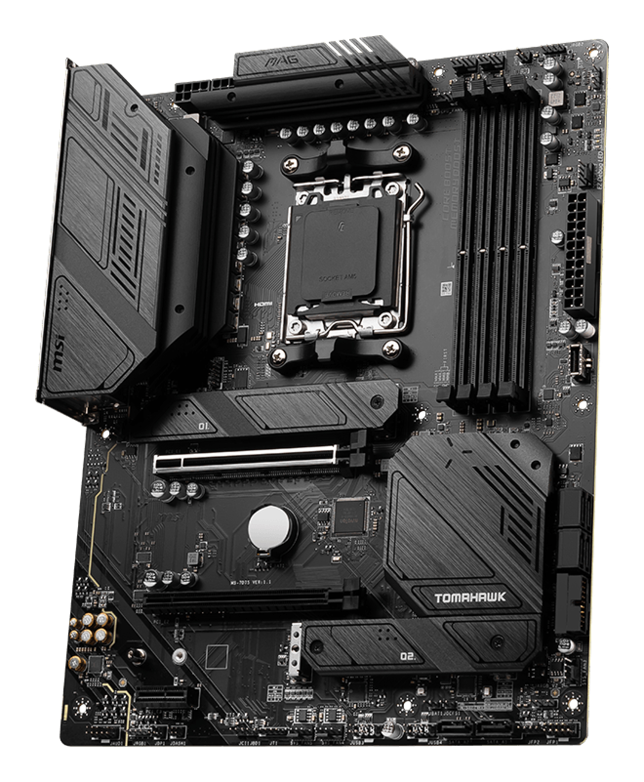 Tarjeta Madre MSI MAG B650 TOMAHAWK WIFI - Socket AM5 - 4xDDR5 - 4800/5800/6400MHz - HDMI - DisplayPort - M.2 - USB 2.0/3.1 - ATX - MAG B650 TOMAHAWK WIFI